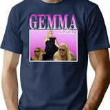 Gemma Collins 90s Vintage T-Shirt - Retro Graphic Casual Tee - Navy