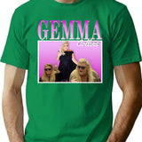 Gemma Collins 90s Vintage T-Shirt - Retro Graphic Casual Tee - Green