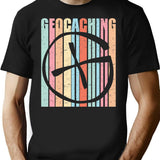 Geocaching Shirt Funny Geocaching Vintage Distressed Gift T-Shirt - Black
