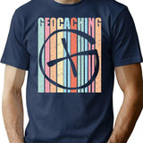 Geocaching Shirt Funny Geocaching Vintage Distressed Gift T-Shirt - Navy
