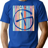 Geocaching Shirt Funny Geocaching Vintage Distressed Gift T-Shirt - Blue