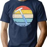 Geologist Retro Vintage T-Shirt - Retro Graphic Casual Tee - Navy