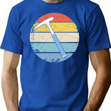 Geologist Retro Vintage T-Shirt - Retro Graphic Casual Tee - Blue