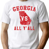 Georgia Vs All Yall For Y'all From Georgia Men Women T-Shirt - White