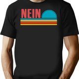 German Nein Souvenir Oktoberfest No Sunset Germany Vintage T-Shirt - Black