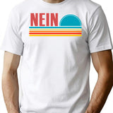 German Nein Souvenir Oktoberfest No Sunset Germany Vintage T-Shirt - White