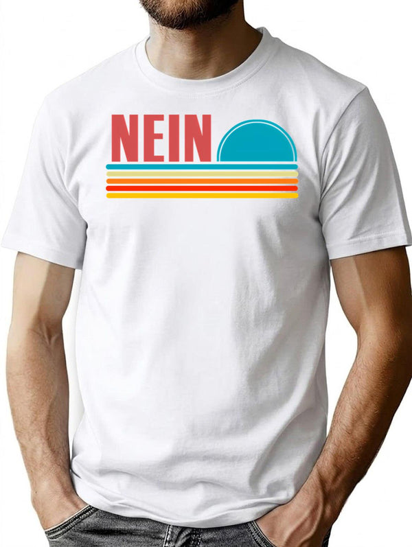 German Nein Souvenir Oktoberfest No Sunset Germany Vintage T-Shirt - White
