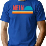 German Nein Souvenir Oktoberfest No Sunset Germany Vintage T-Shirt - Blue