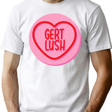 Gert Lush Loveheart T-Shirt - Retro Graphic Tee for Men & Women - White