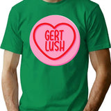 Gert Lush Loveheart T-Shirt - Retro Graphic Tee for Men & Women - Green