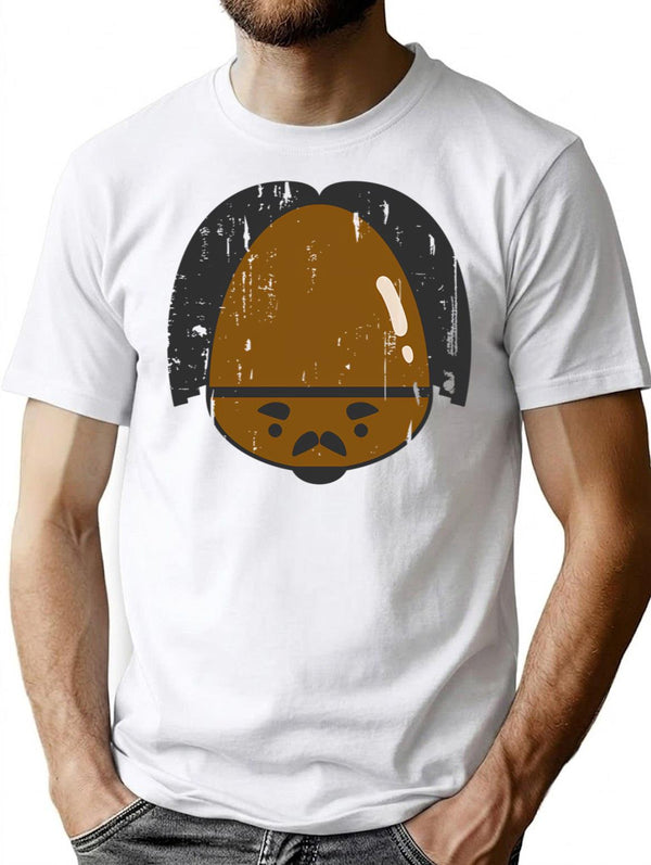 Gervinho's Big Shiny Forehead T-Shirt - Retro Graphic Tee for Men & Women - White