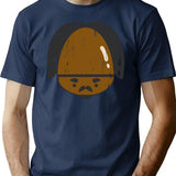 Gervinho's Big Shiny Forehead T-Shirt - Retro Graphic Tee for Men & Women - Navy