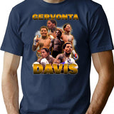 Gervonta Davis T-Shirt - Retro Graphic Tee for Men & Women - Navy