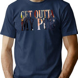Get Outta My Pub T-Shirt - Retro Graphic Tee for Men & Women - Navy