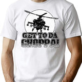 Get To Da Choppa (1) T-Shirt - Retro Graphic Tee for Men & Women - White