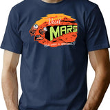 Get To Mars T-Shirt - Retro Graphic Tee for Men & Women - Navy