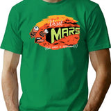 Get To Mars T-Shirt - Retro Graphic Tee for Men & Women - Green