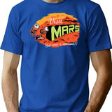 Get To Mars T-Shirt - Retro Graphic Tee for Men & Women - Blue