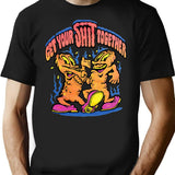 Get Your Shit Together - Funny Vintage 70's Adult Humor T-Shirt - Black