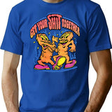 Get Your Shit Together - Funny Vintage 70's Adult Humor T-Shirt - Blue