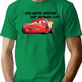 Getaway (race)car T-Shirt - Retro Graphic Tee for Men & Women - Green