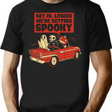 Getting Spooky T-Shirt - Retro Graphic Tee for Men & Women - Black
