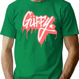 Gffy Guffy Clothing Brand Dripping Red Graffiti Design Logo From Los Santos San Andreas T-Shirt - Green