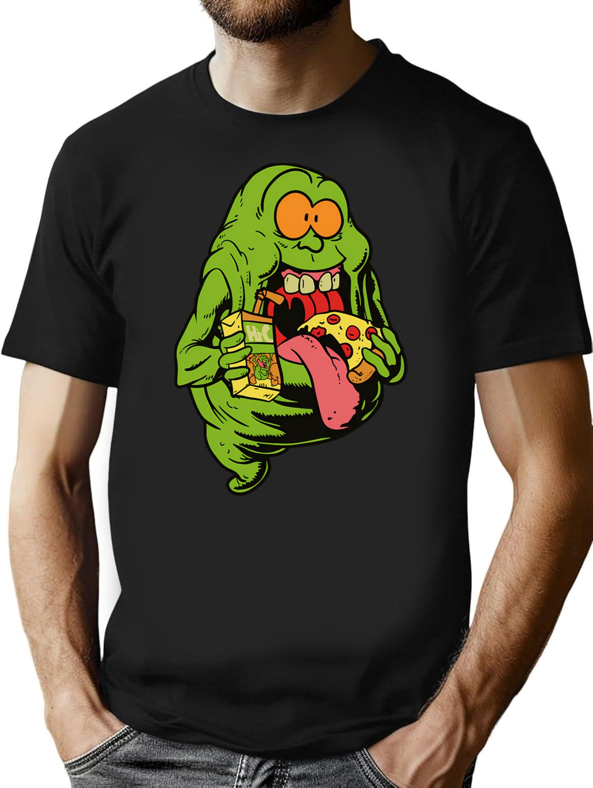 Ghostbusters (1) T-Shirt - Retro Graphic Tee for Men & Women - Black