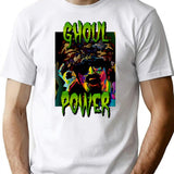 Ghoul Power T-Shirt - Retro Graphic Tee for Men & Women - White