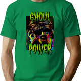 Ghoul Power T-Shirt - Retro Graphic Tee for Men & Women - Green