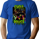 Ghoul Power T-Shirt - Retro Graphic Tee for Men & Women - Blue