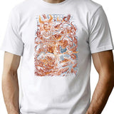 Giant Red Demon T-Shirt for Men & Women, T-Shirts Graphic Tee - White