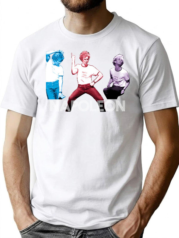 Gift For Men Dance Dance Napoleon Dark Grey Vintage Photograp T-Shirt - White