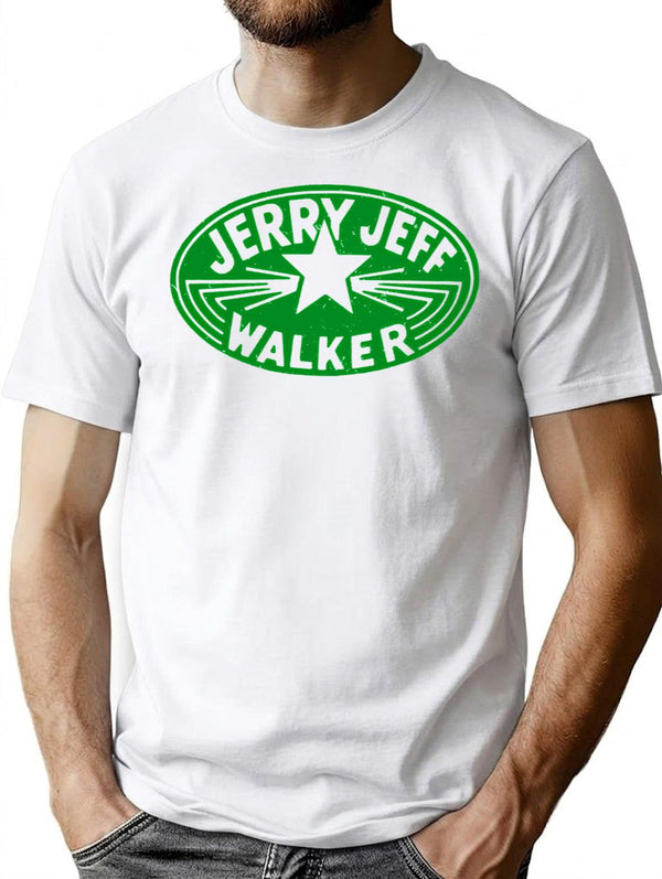 Gift For Men Jerry Jeff Walker Vintage Green Logo Funny Graphic Gift T-Shirt - White