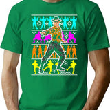 Gift Idea Light Blue Enter-tayne-ment Vintage Retro T-Shirt - Green