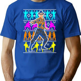 Gift Idea Light Blue Enter-tayne-ment Vintage Retro T-Shirt - Blue