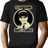 Gift Idea Louis De Long Beautiful Model Sleeve Funes Light Blue Vintage Retro T-Shirt - Black