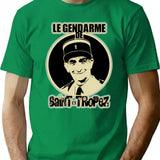 Gift Idea Louis De Long Beautiful Model Sleeve Funes Light Blue Vintage Retro T-Shirt - Green