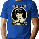 Gift Idea Louis De Long Beautiful Model Sleeve Funes Light Blue Vintage Retro T-Shirt - Blue