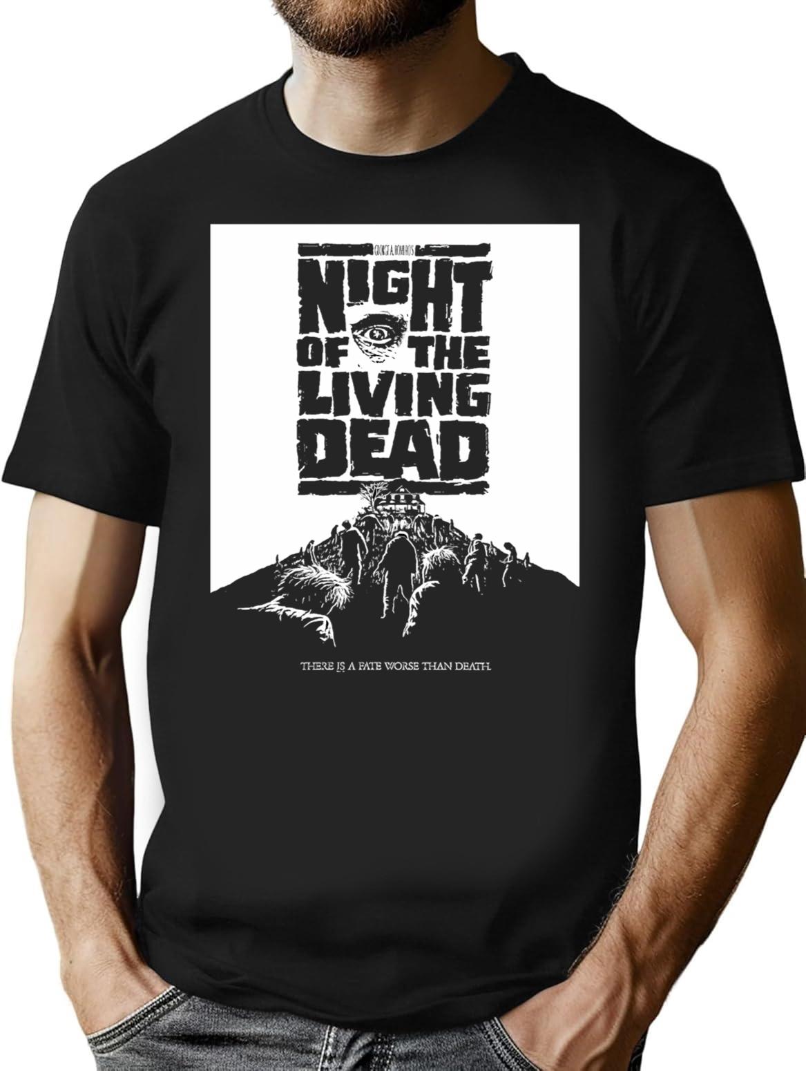 Gift Movie Fans Night Of The Living Dead Idol Gift Fot You T-Shirt for Men & Women, T-Shirts Graphic Tee - Black