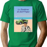 Gifts For Music Fans The Gendarme Of Saint Tropez Vintage Retro T-Shirt - Green