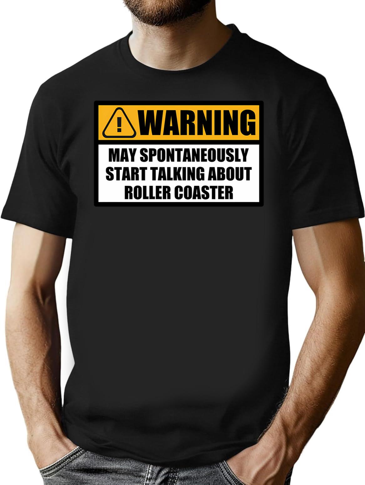 Gifts For Roller Coaster Rollercoaster Enthusiasts Lovers T-Shirt - Black