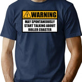 Gifts For Roller Coaster Rollercoaster Enthusiasts Lovers T-Shirt - Navy