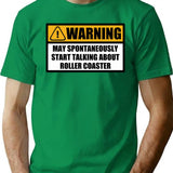 Gifts For Roller Coaster Rollercoaster Enthusiasts Lovers T-Shirt - Green