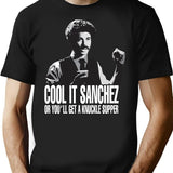 Gifts For Women Light Blue Cool It Sanchez Vintage Retro T-Shirt - Black
