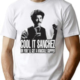 Gifts For Women Light Blue Cool It Sanchez Vintage Retro T-Shirt - White