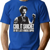 Gifts For Women Light Blue Cool It Sanchez Vintage Retro T-Shirt - Blue