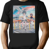 Girl With Radio Aya Takano T-Shirt - Retro Graphic Tee for Men & Women - Black