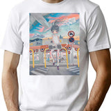 Girl With Radio Aya Takano T-Shirt - Retro Graphic Tee for Men & Women - White