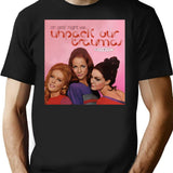 Girls' Night T-Shirt - Retro Graphic Tee for Men & Women - Black